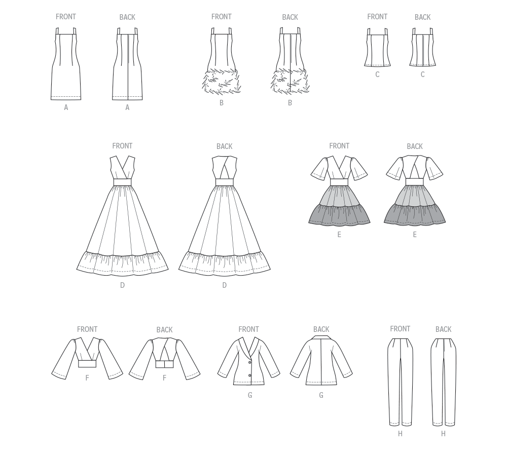 Patron McCall's n°8495 - Vêtements pour poupée mannequin de 29,5 cm
