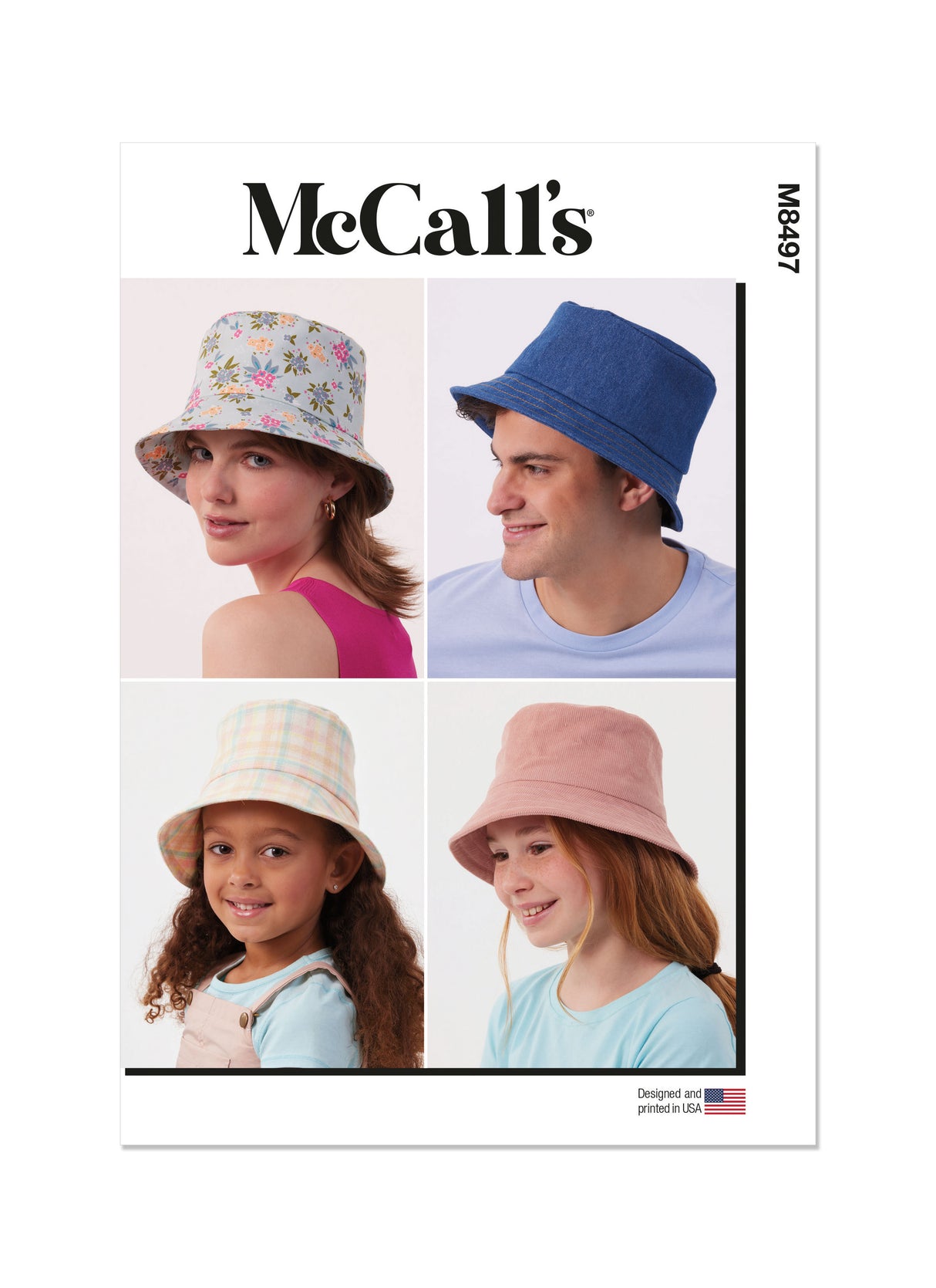 Patron McCall's n°8497 - Bob doublé pour adultes et enfants