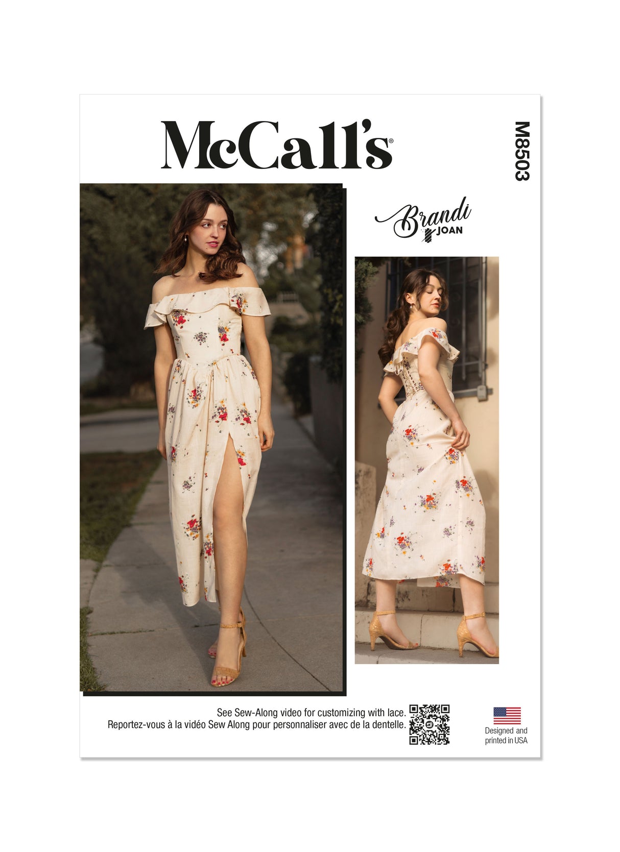 Patron McCall's n°8503 - Robe à épaules dénudées