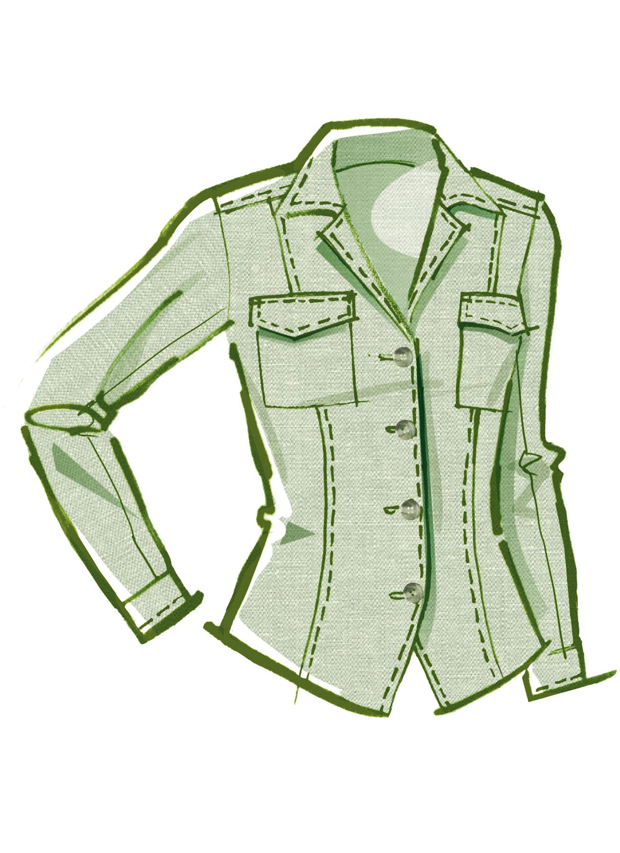 Patron McCall's n°8504 - Veste chemise pour femmes