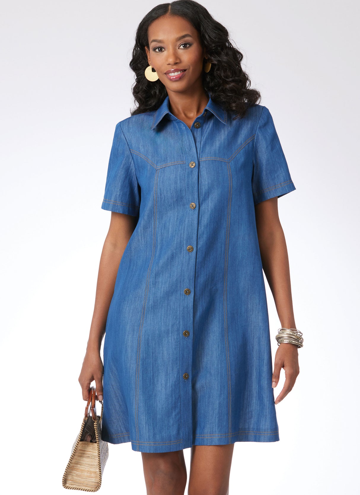 Patron McCall's n°8508 - Robe boutonnée avec variations de manches