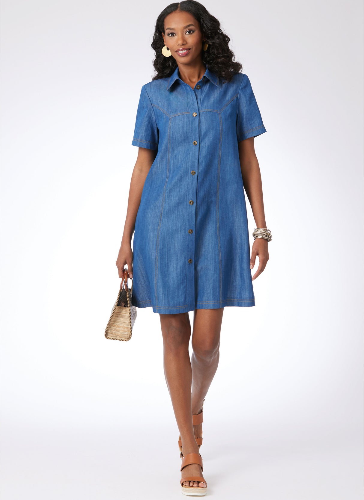 Patron McCall's n°8508 - Robe boutonnée avec variations de manches