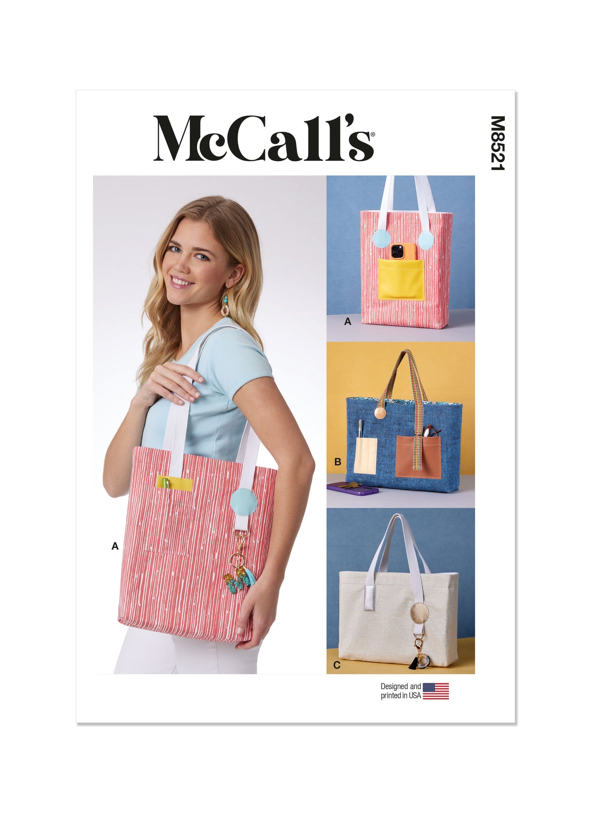 Patron McCall's n°8521 - Fourre-tout polyvalent en trois tailles