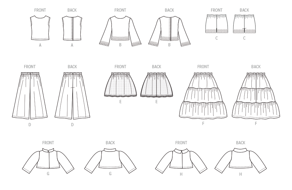 Patron McCall's n°8523 - Vêtements pour poupées de 18 pouces