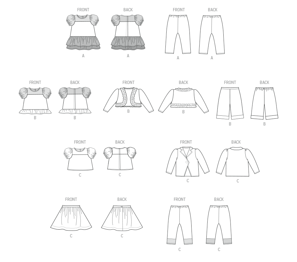 Patron McCall's n°8524 - Vêtements pour poupées de 18 pouces