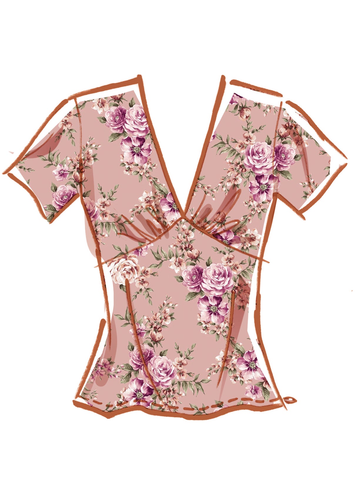 Patron McCall's n°8530 - Haut féminin élégant