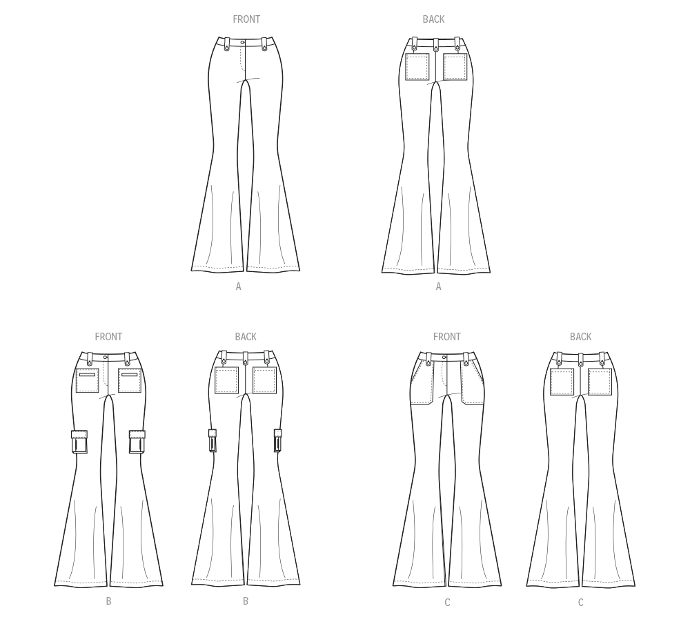 Patron McCall's n°8531 - Pantalon évasé tendance
