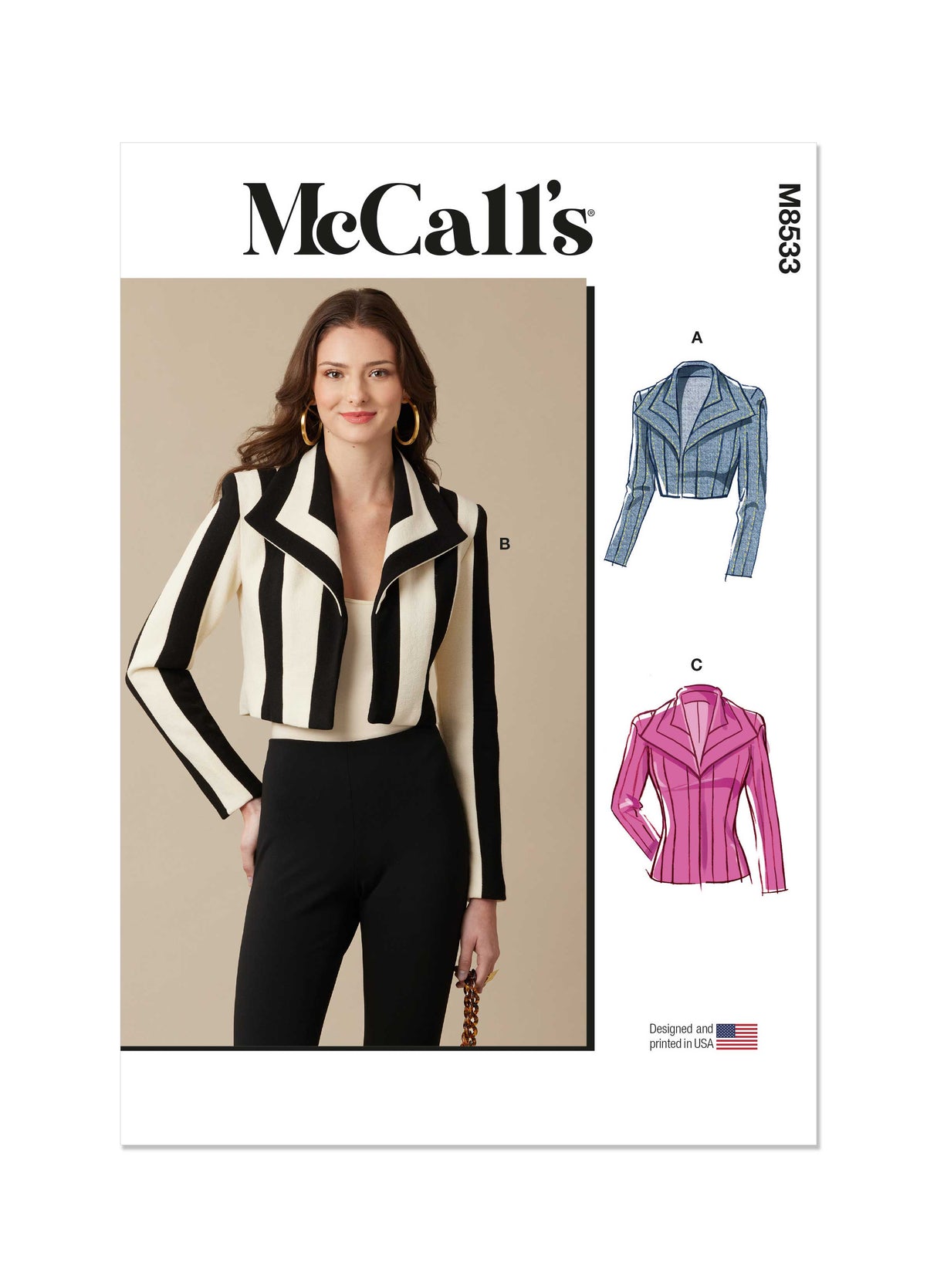 Patron McCall's n°8533 - Boléro et veste élégants