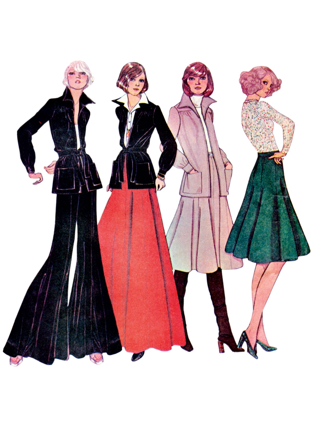 Patron McCall's n°8542 - Veste, jupe et pantalon vintage élégants