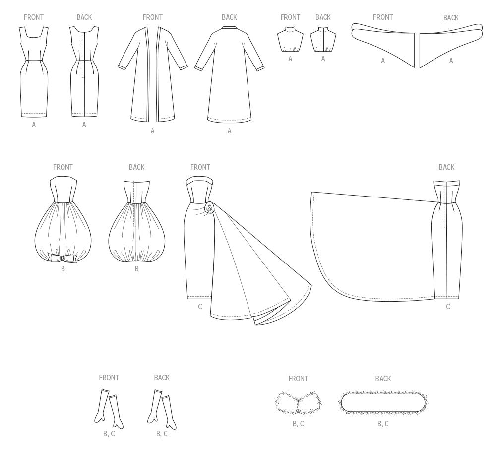 Patron McCall's n°8544 - Vêtements pour poupées de 29 cm