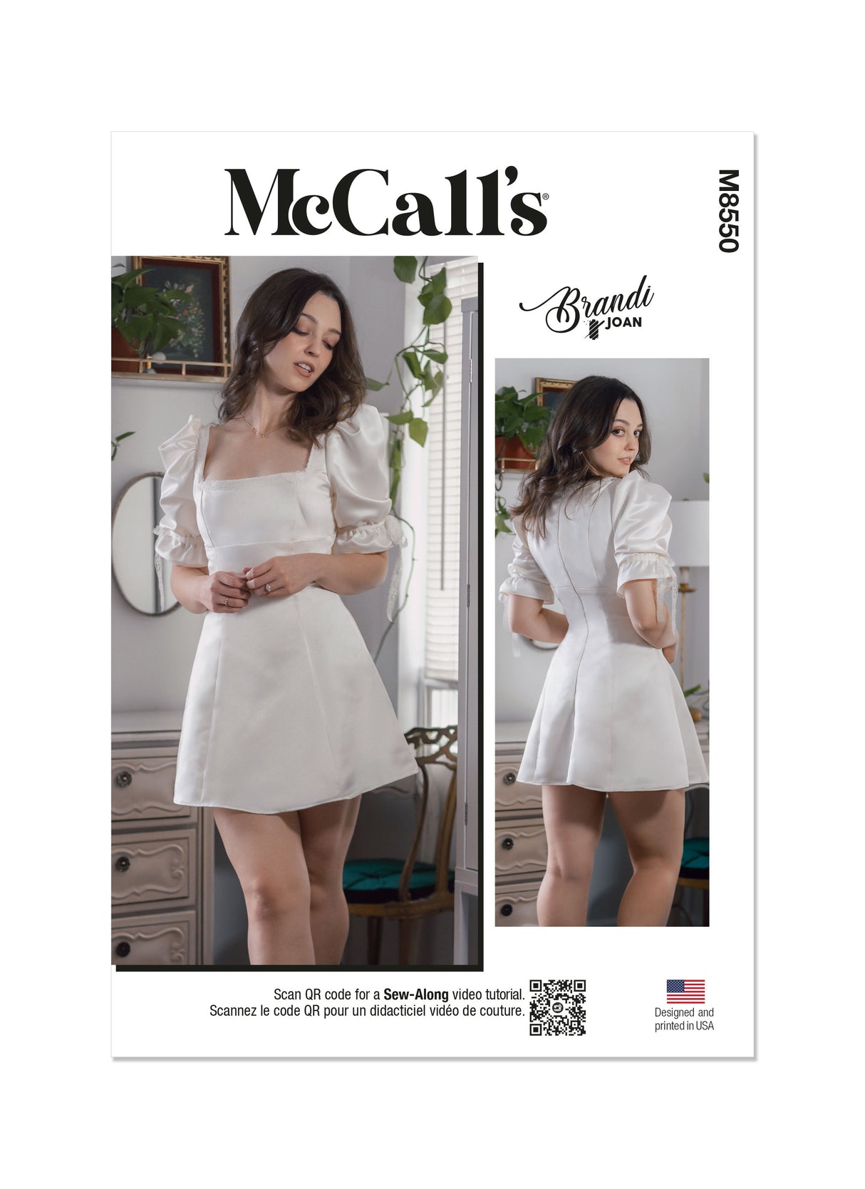 Patron McCall's n°8550 - Robe taille empire