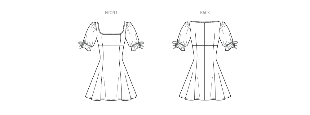 Patron McCall's n°8550 - Robe taille empire