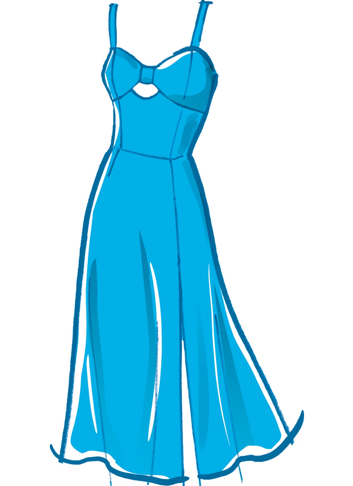 Patron McCall's n°8554 - Robe évasée boutonnée