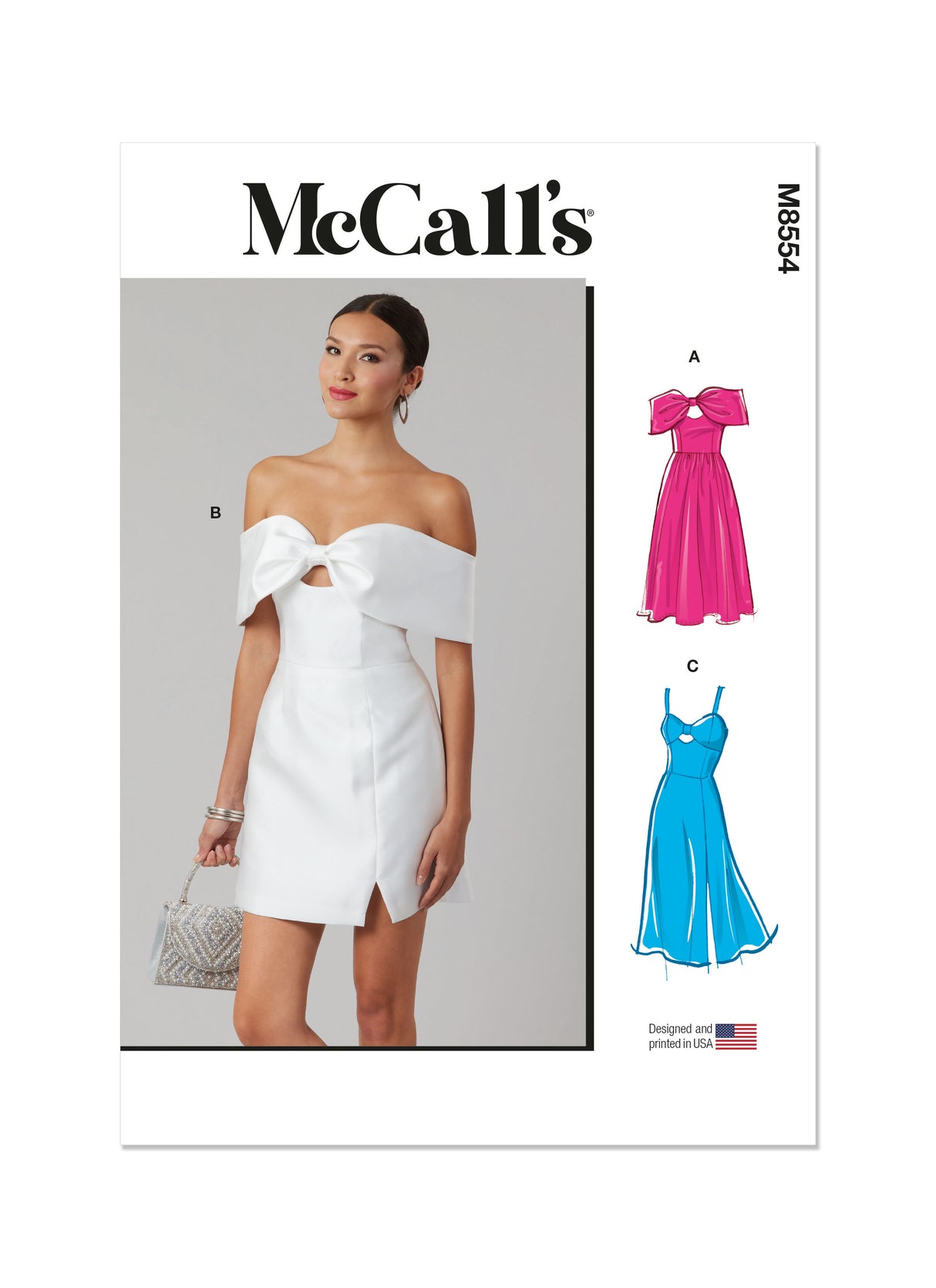 Patron McCall's n°8554 - Robe évasée boutonnée