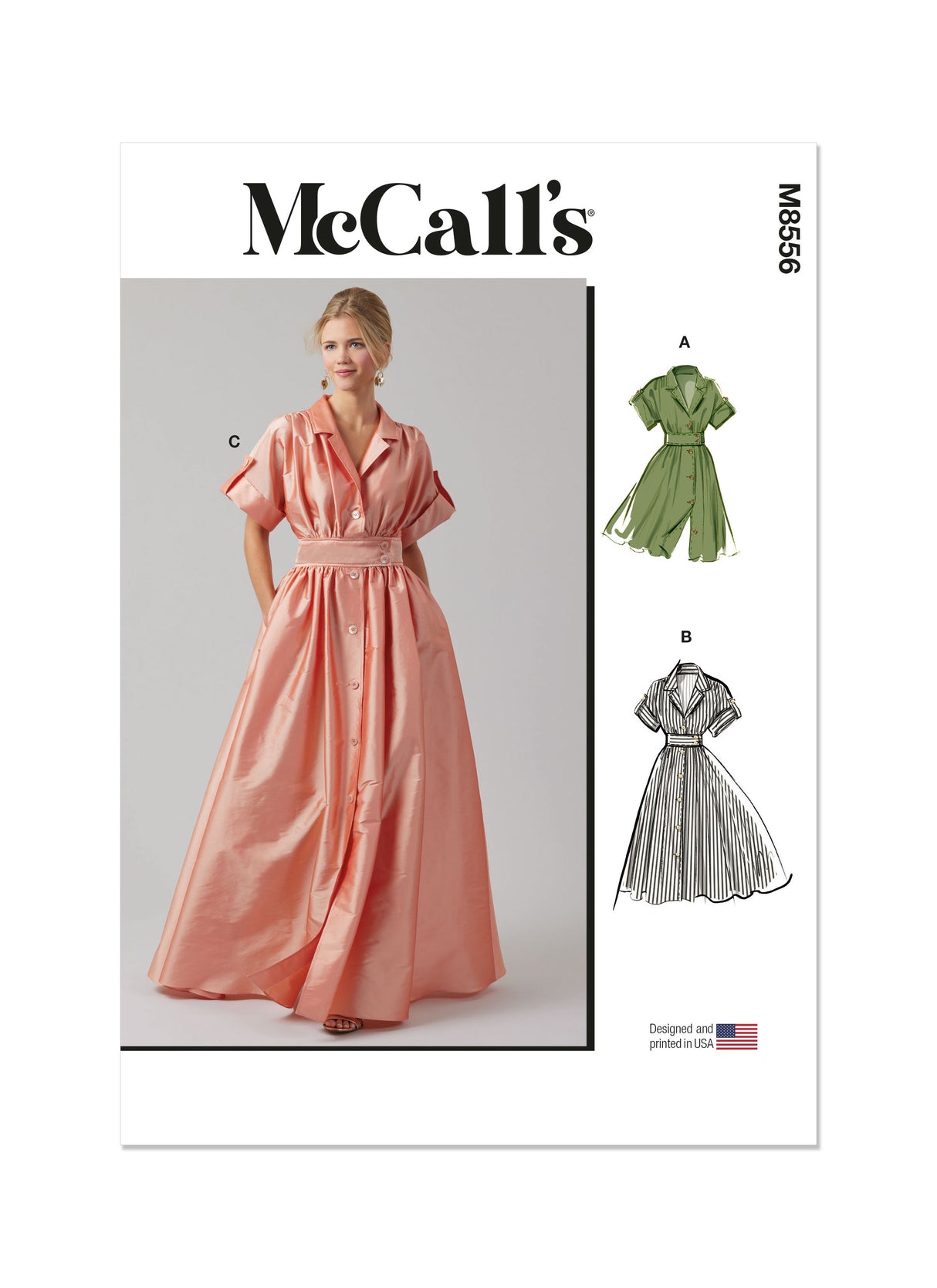 Patron McCall's n°8556 - Robe chemisier boutonnée