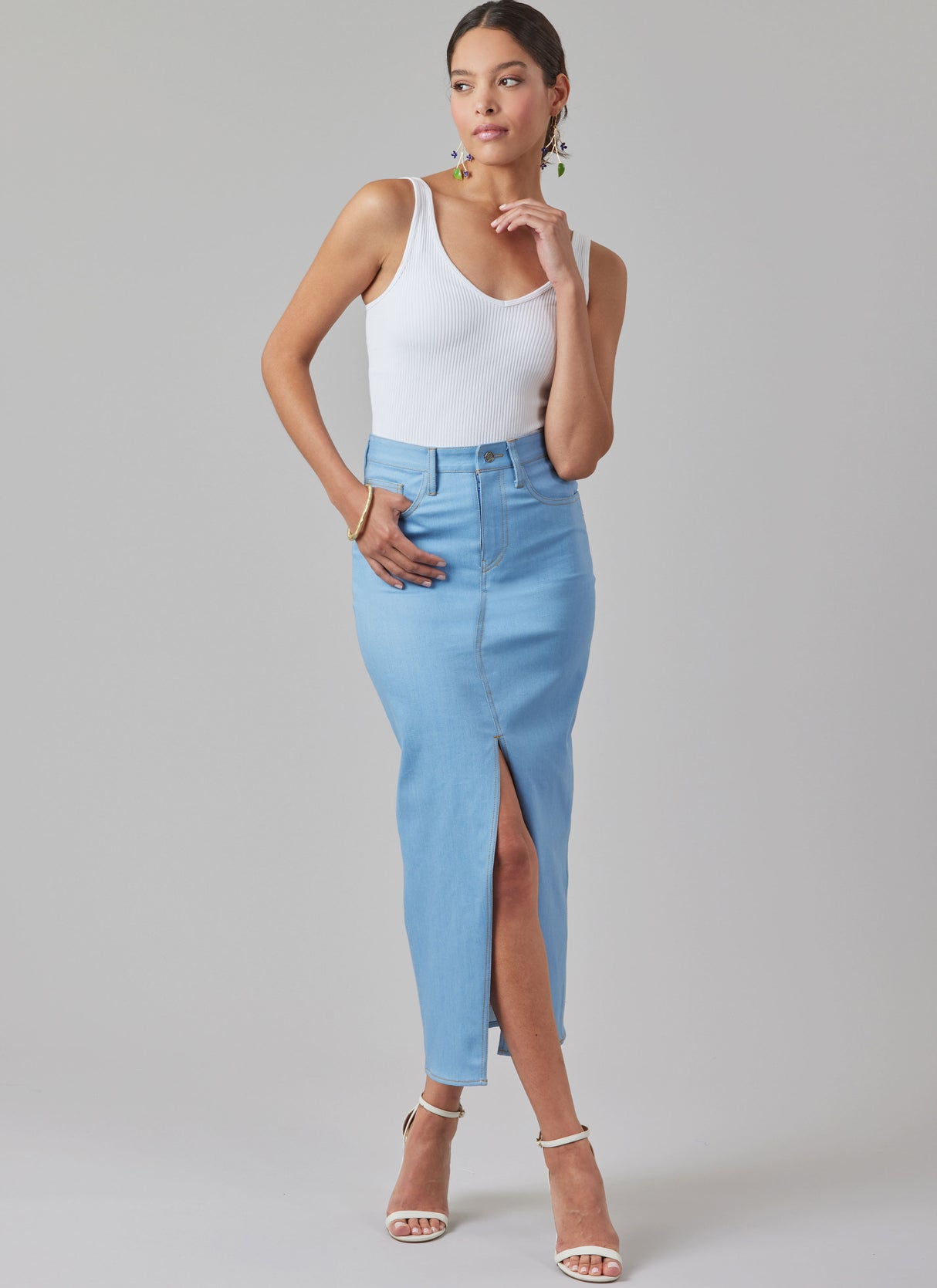 Patron McCall's n°8559 - Jupe jean trois longueurs