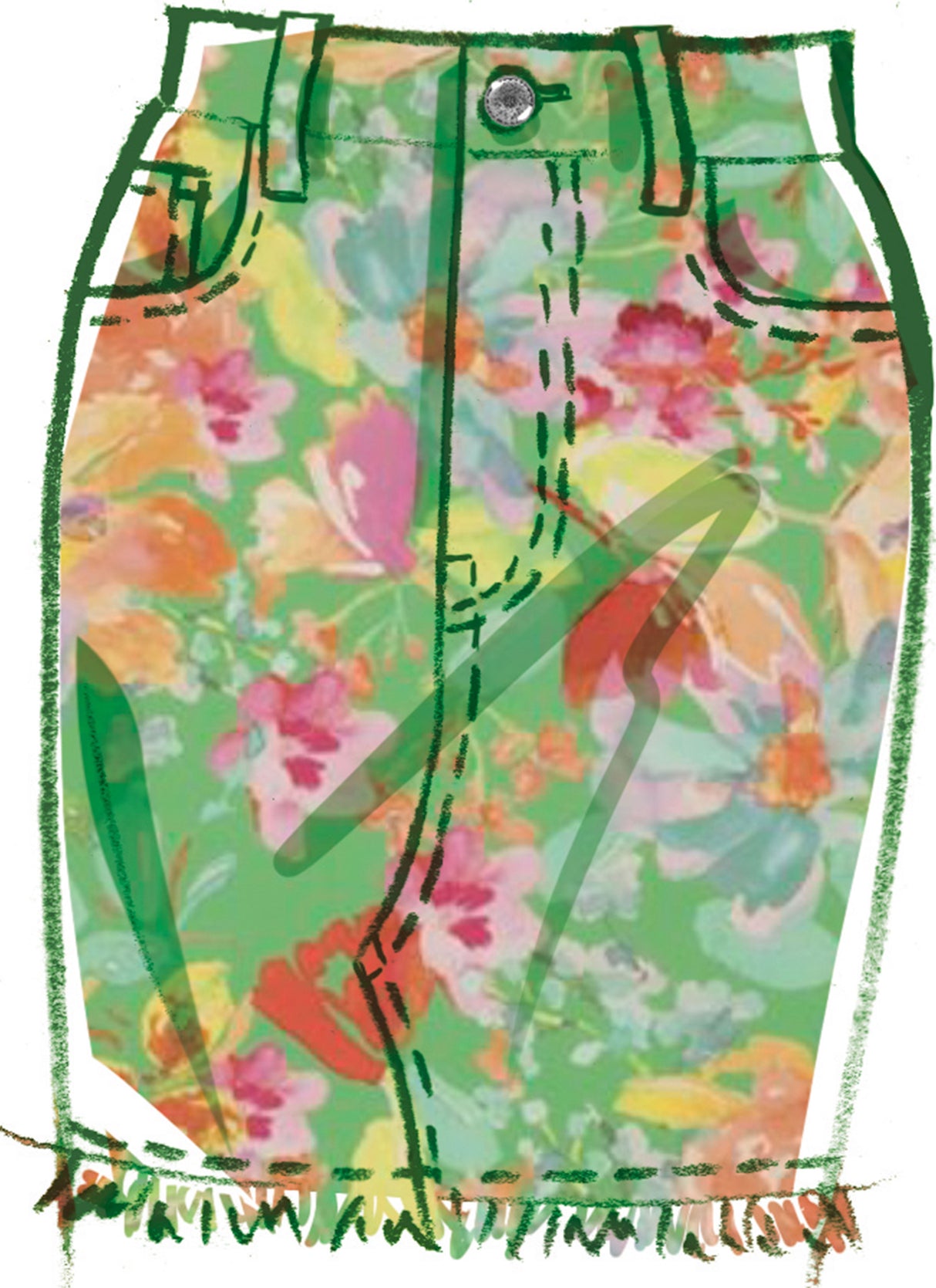 Patron McCall's n°8559 - Jupe jean trois longueurs