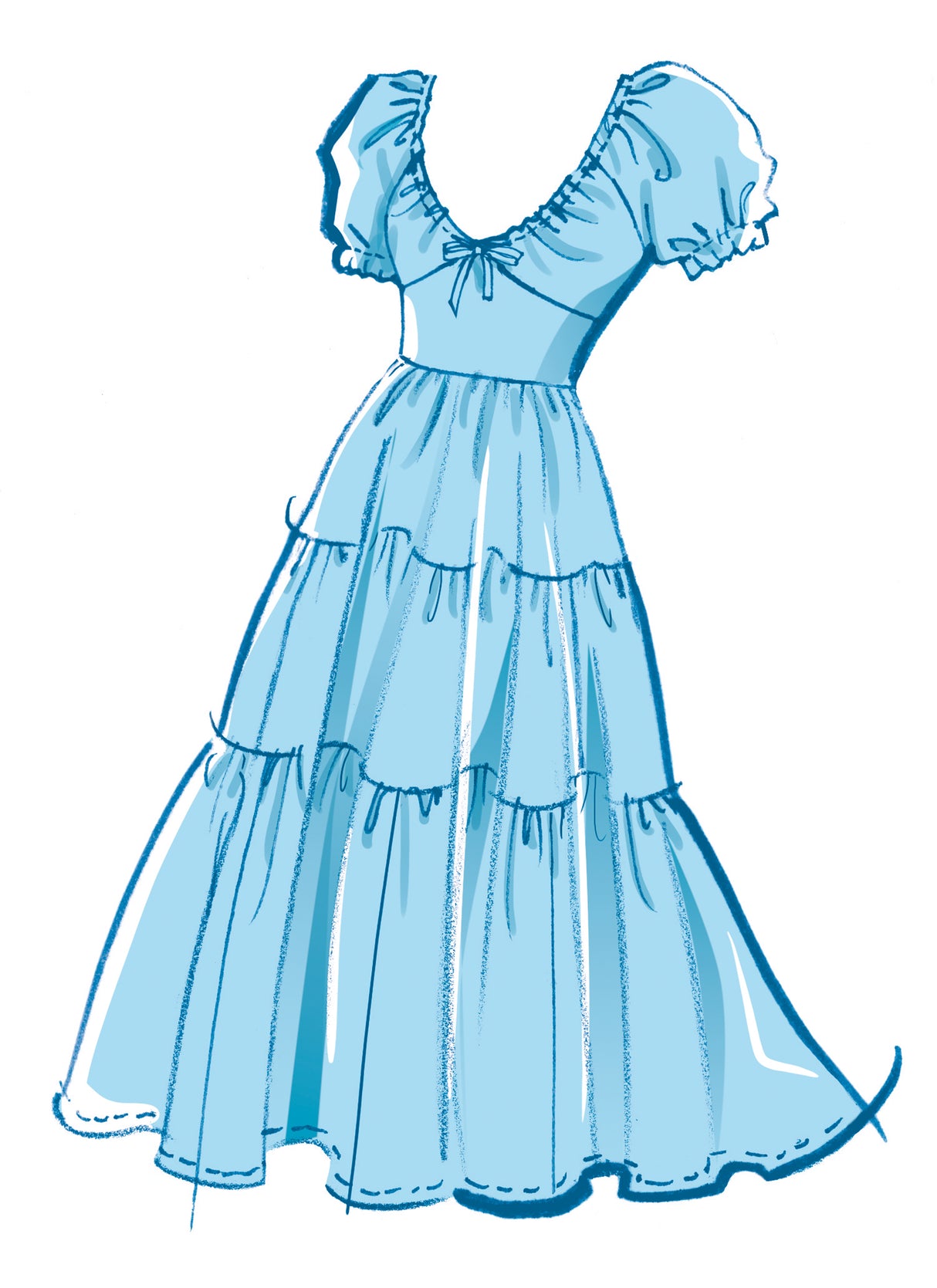 Patron McCall's n°8575 - Robe empire à volants