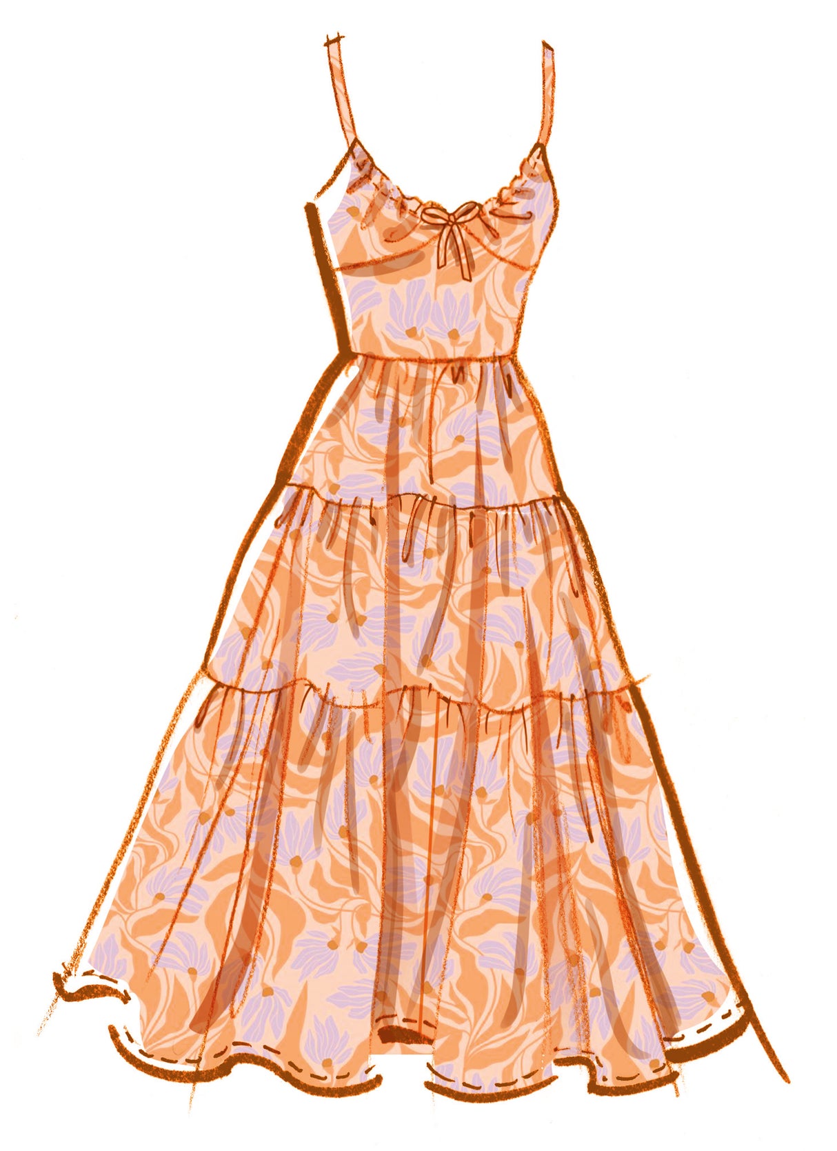 Patron McCall's n°8575 - Robe empire à volants