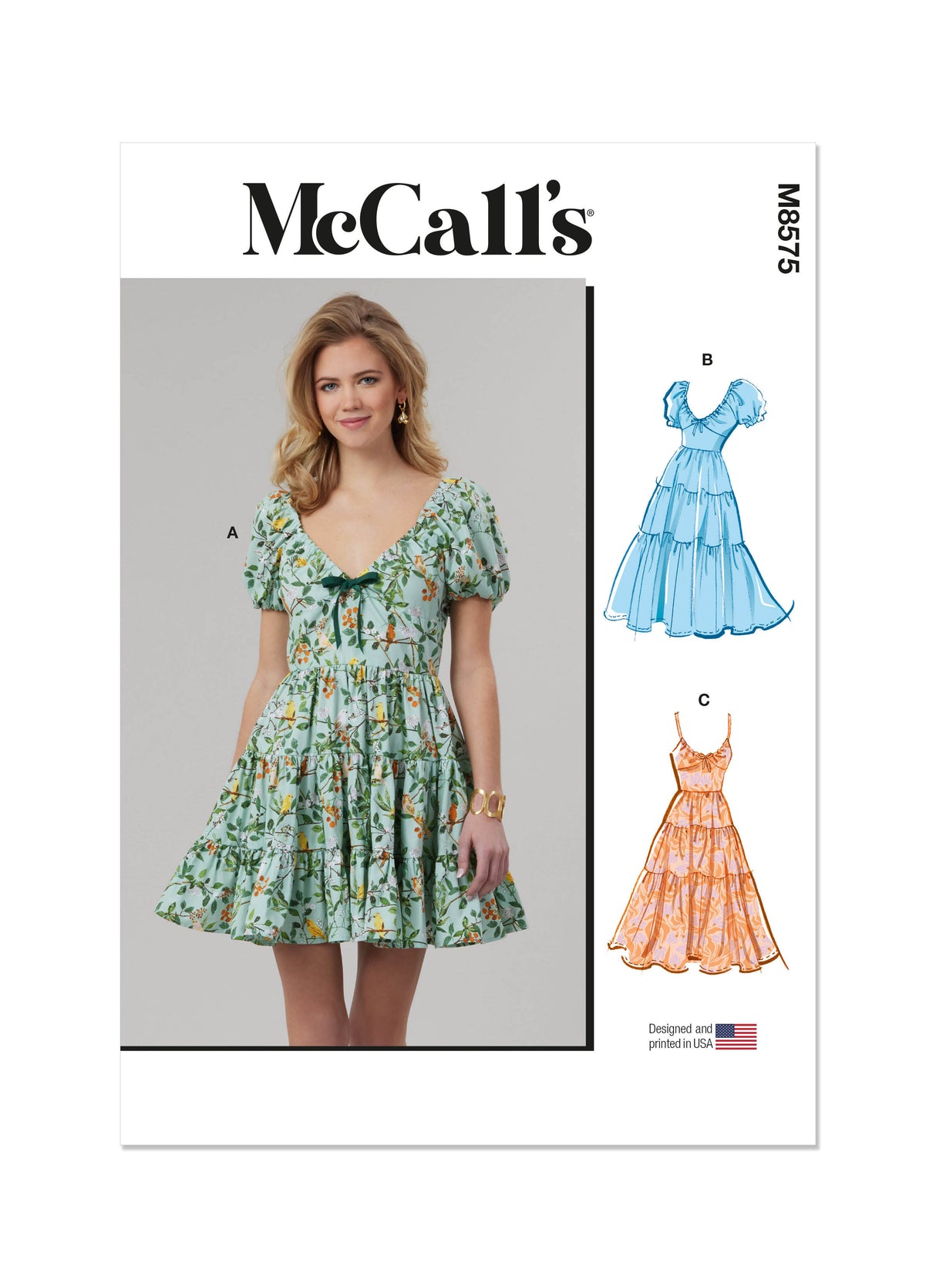 Patron McCall's n°8575 - Robe empire à volants