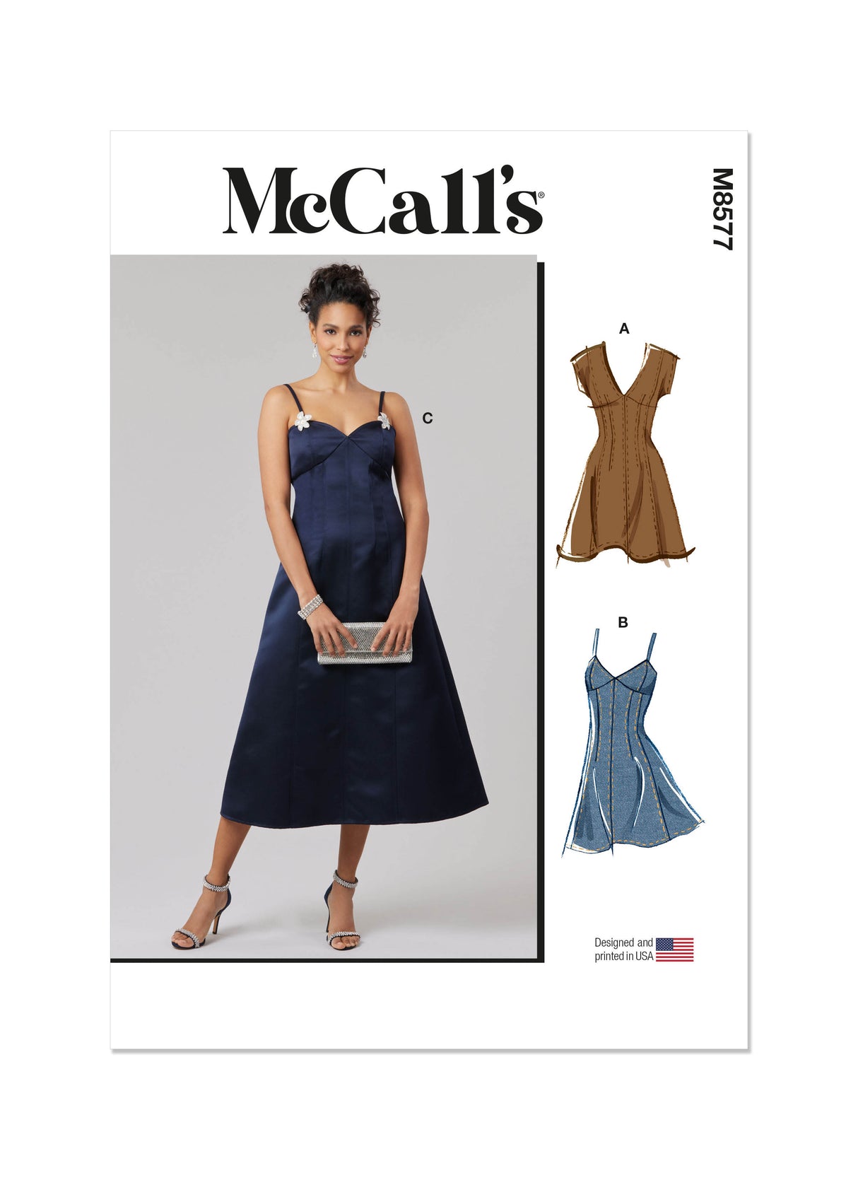 Patron McCall's n°8577 - Robe à épaules tombantes