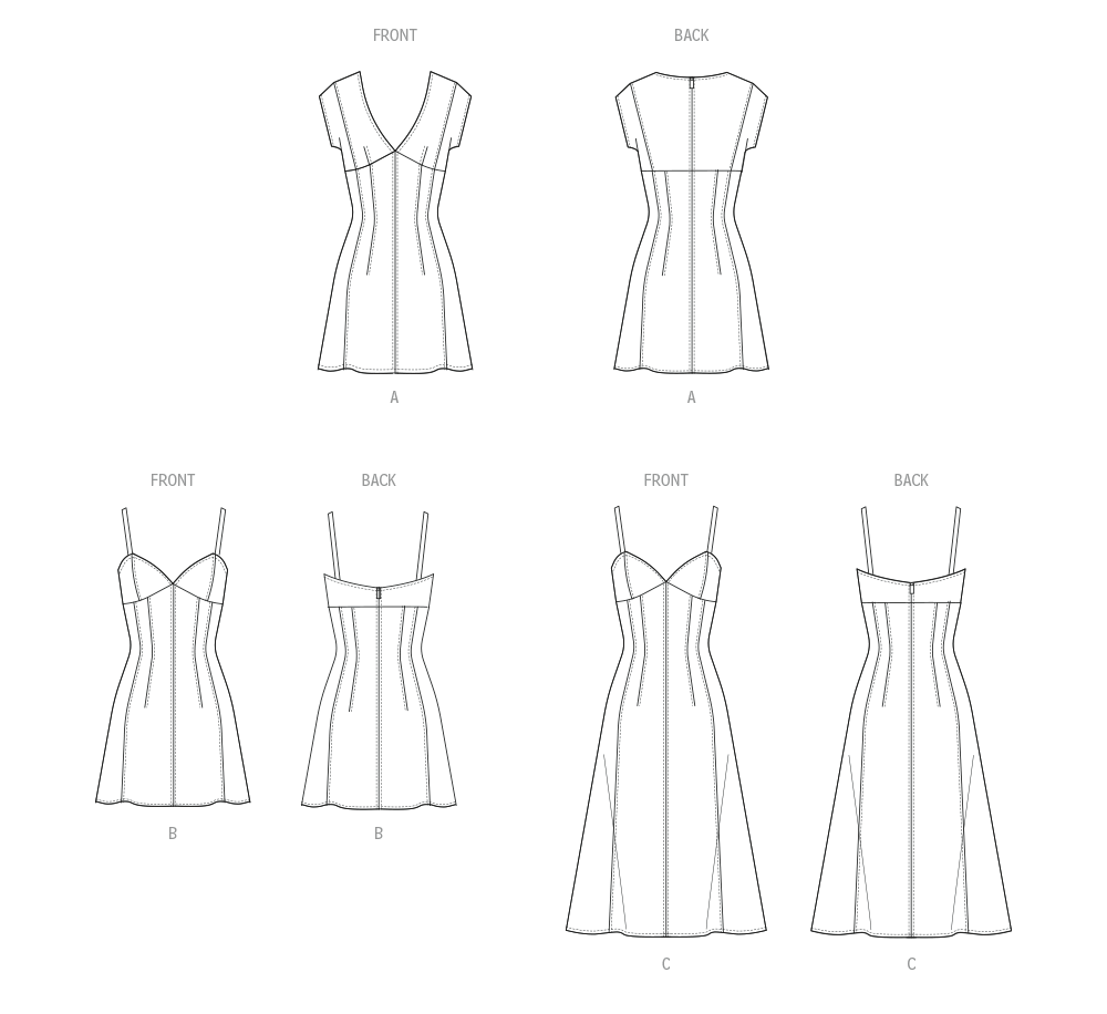 Patron McCall's n°8577 - Robe à épaules tombantes
