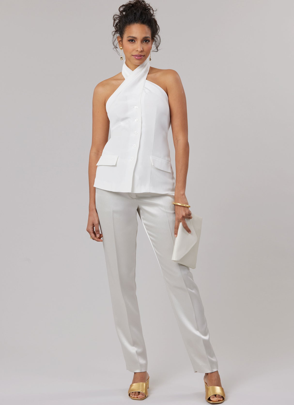 Patron McCall's n°8579 - Top style halter en deux longueurs