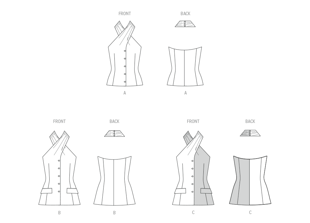 Patron McCall's n°8579 - Top style halter en deux longueurs