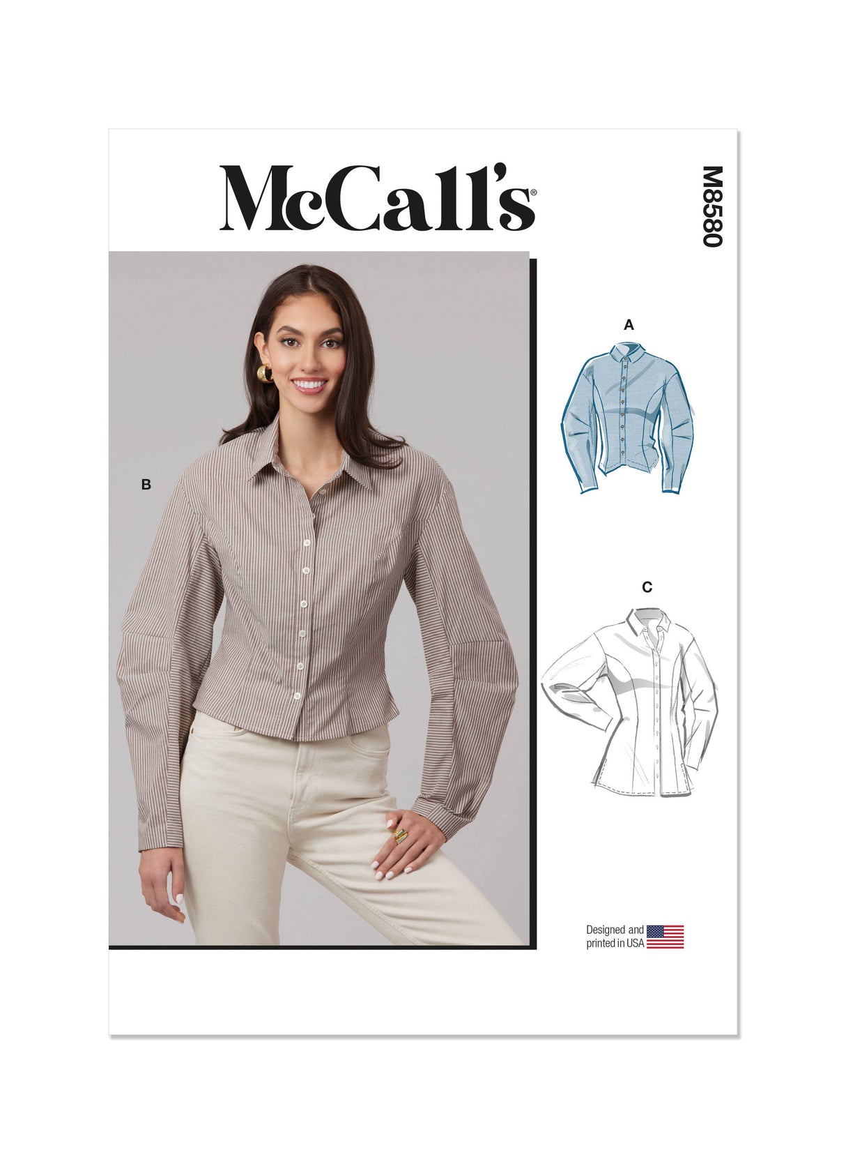 Patron McCall's n°8580 - Chemisier élégant en deux longueurs