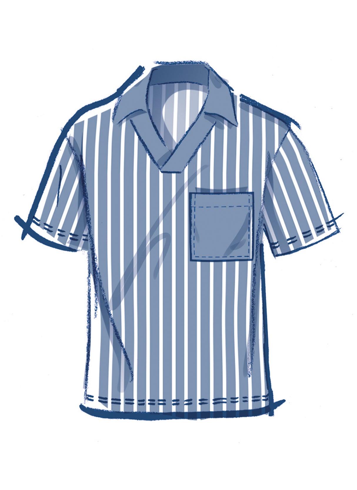 Patron McCall's n°8589 - Haut polo col V avec poche poitrine