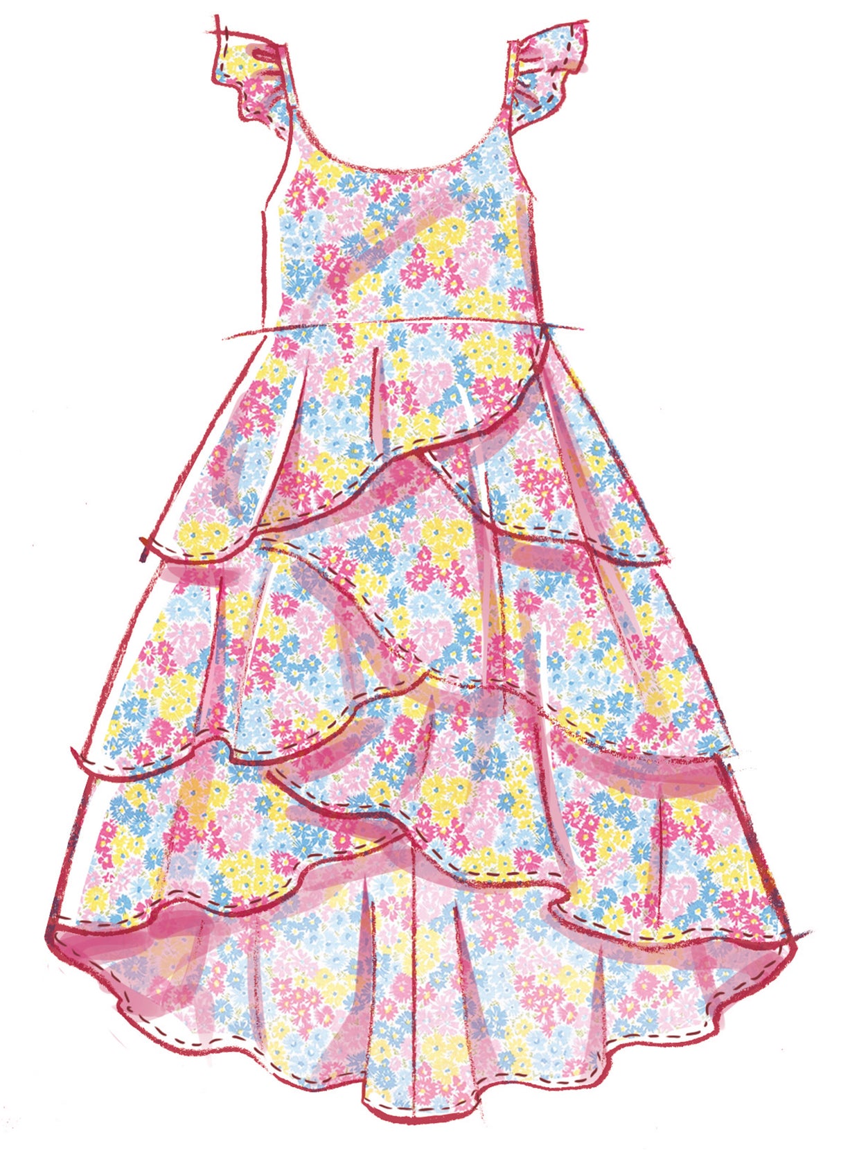 Patron McCall's n°8592 - Robe fille et serre-tête