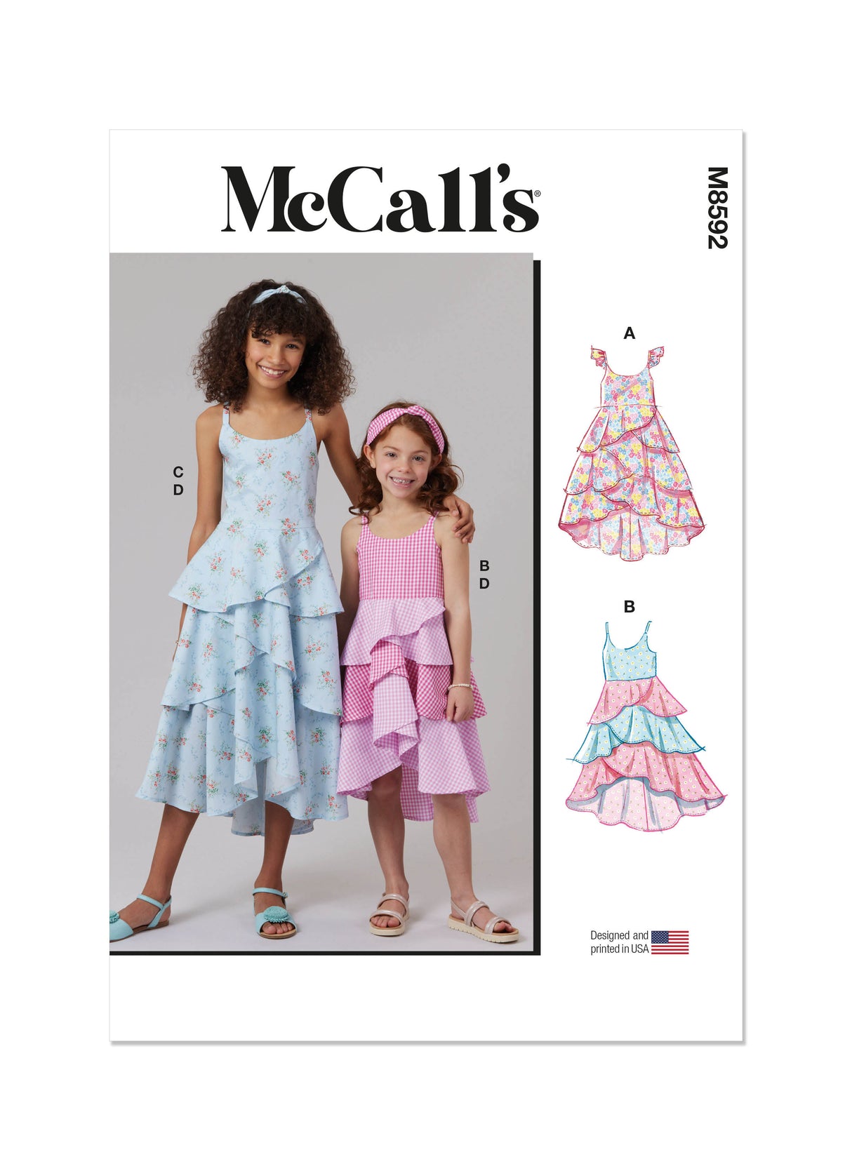 Patron McCall's n°8592 - Robe fille et serre-tête