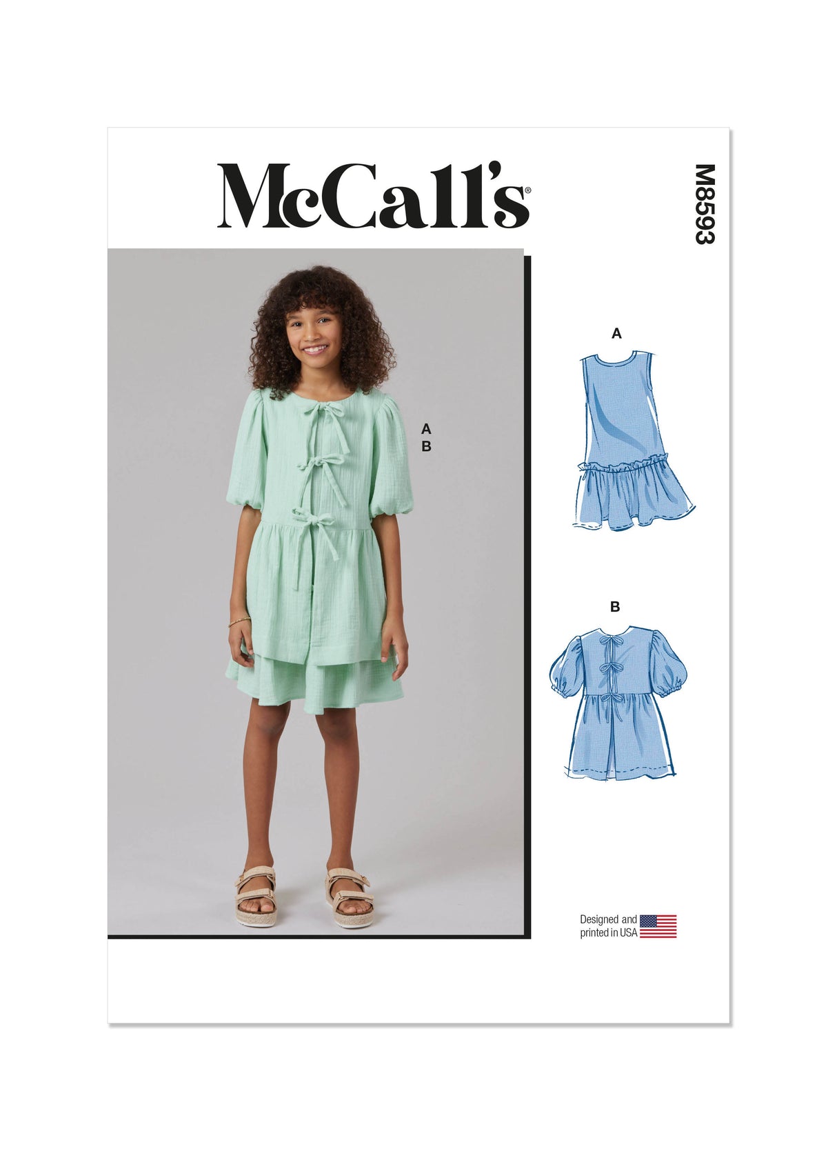 Patron McCall's n°8593 - Robe fille et top