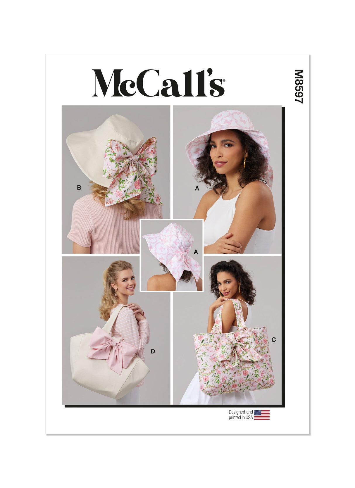 Patron McCall's n°8597 - Chapeaux et sacs