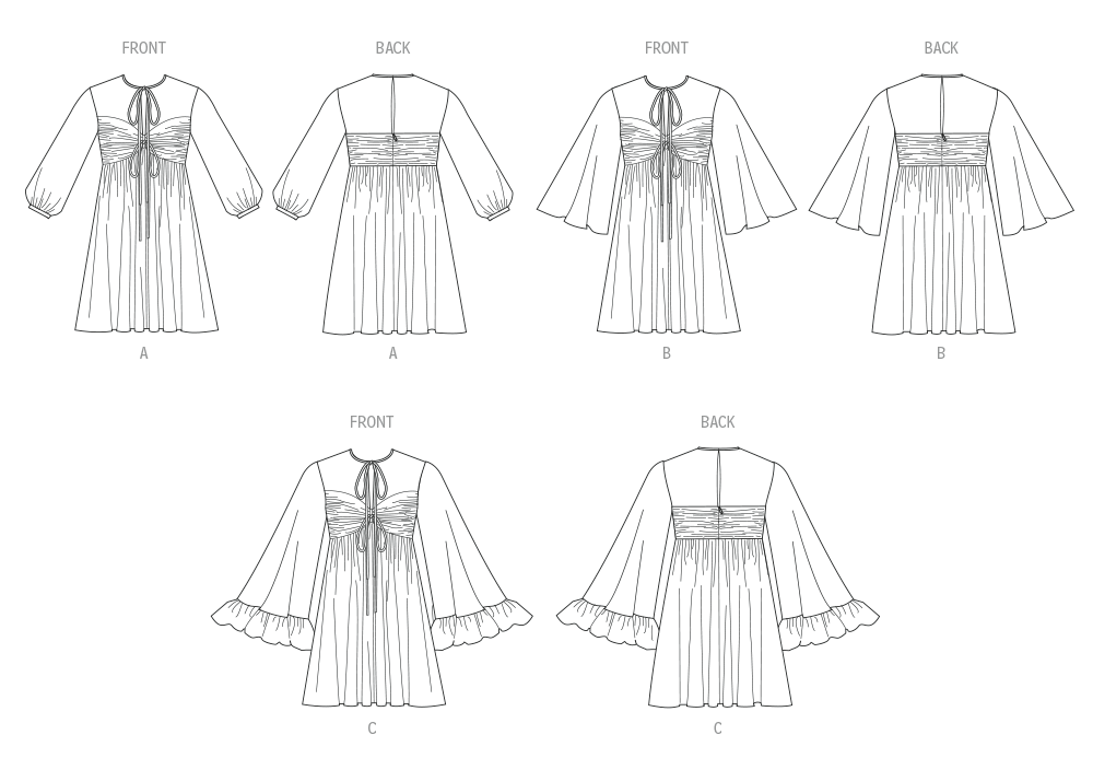 Patron McCall's n°8602 - Robe babydoll