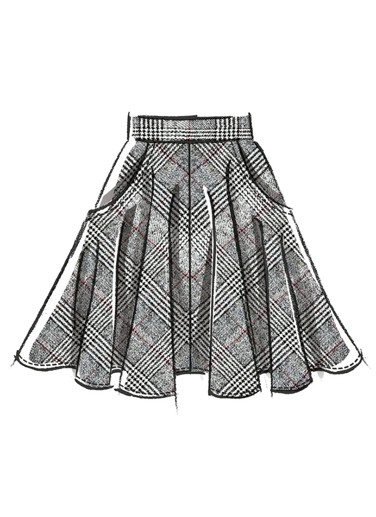 Patron McCall's n°8609 - Jupe évasée