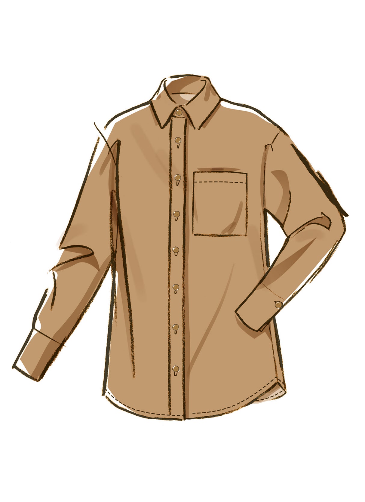 Patron McCall's n°8611 - Chemise boutonnée, short & pantalon coordonnés