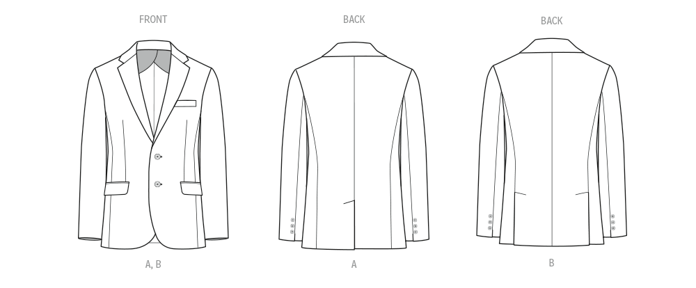 Patron McCall's n°8614 - Blazer unisexe élégant