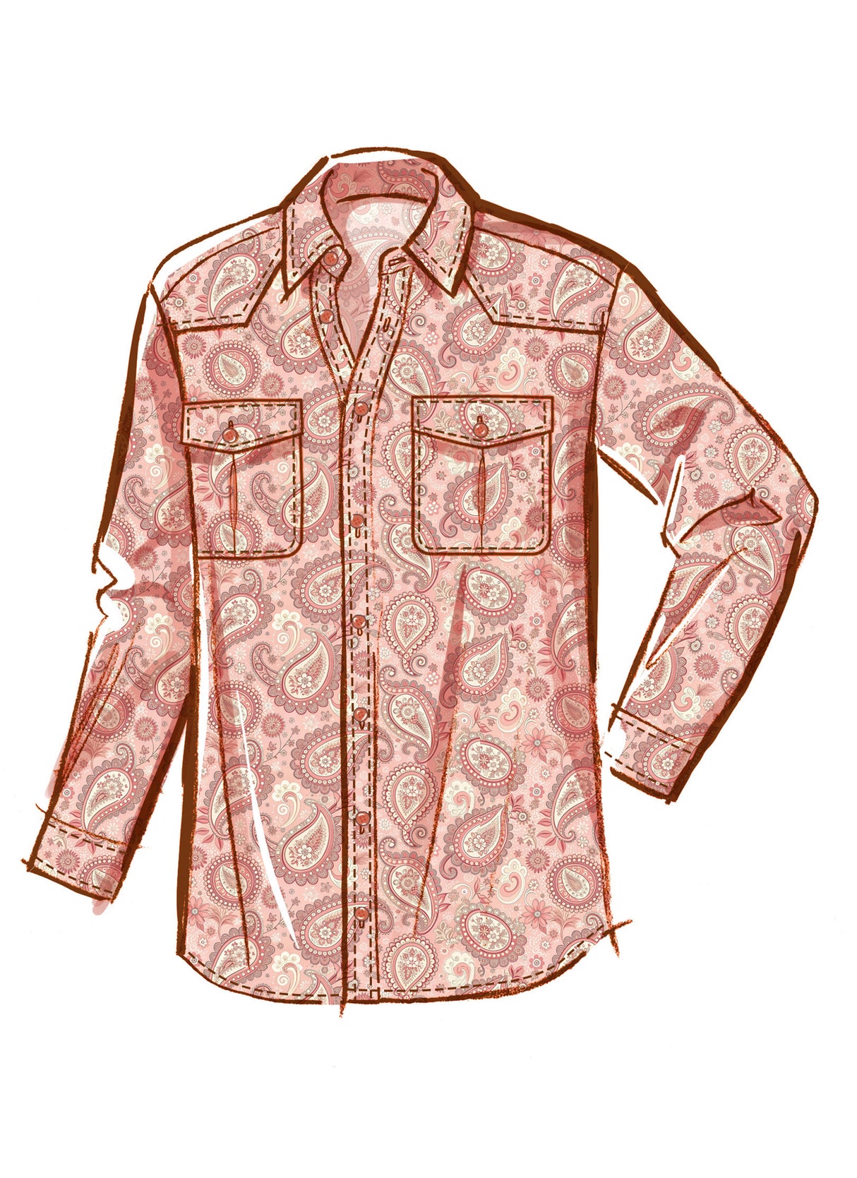 Patron McCall's n°8615 - Chemise unisexe boutonnée