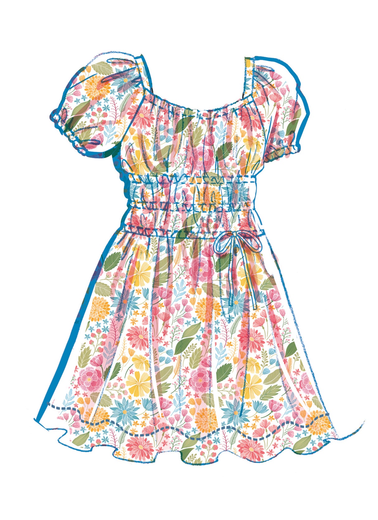 Patron McCall's n°8619 - Patron haut, jupe et robe