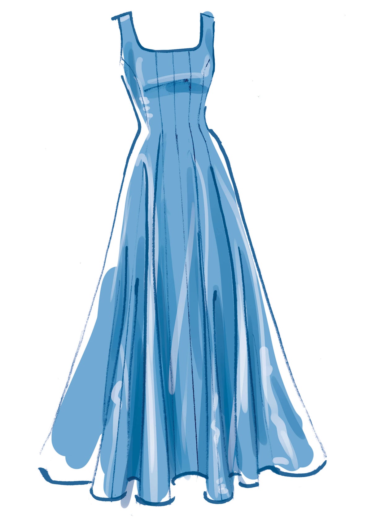 Patron McCall's n°8627 – Robe sans manches midi ou longue