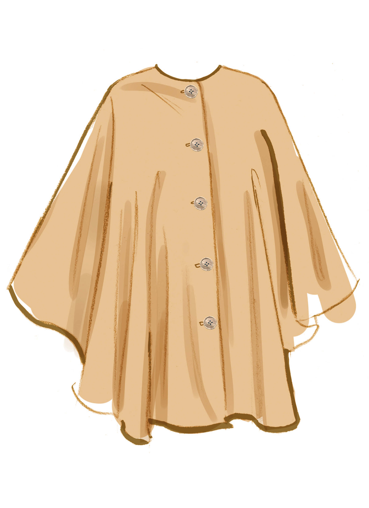 Patron McCall's n°8628 – Cape ample en plusieurs versions