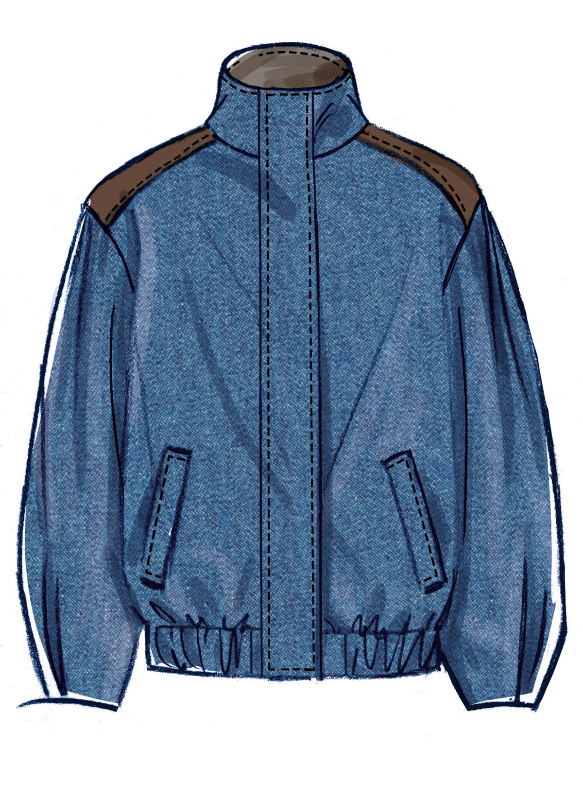 Patron McCall's n°8629 – Veste blouson ample doublée