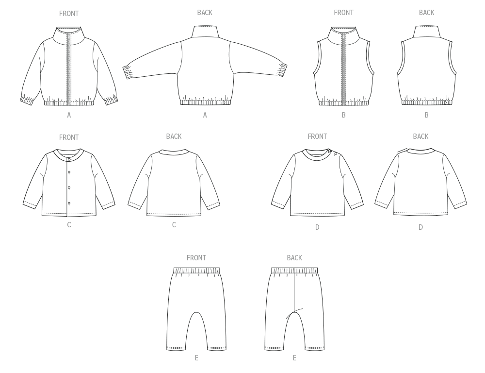 Patron McCall's n°8640 – Veste, haut et pantalon