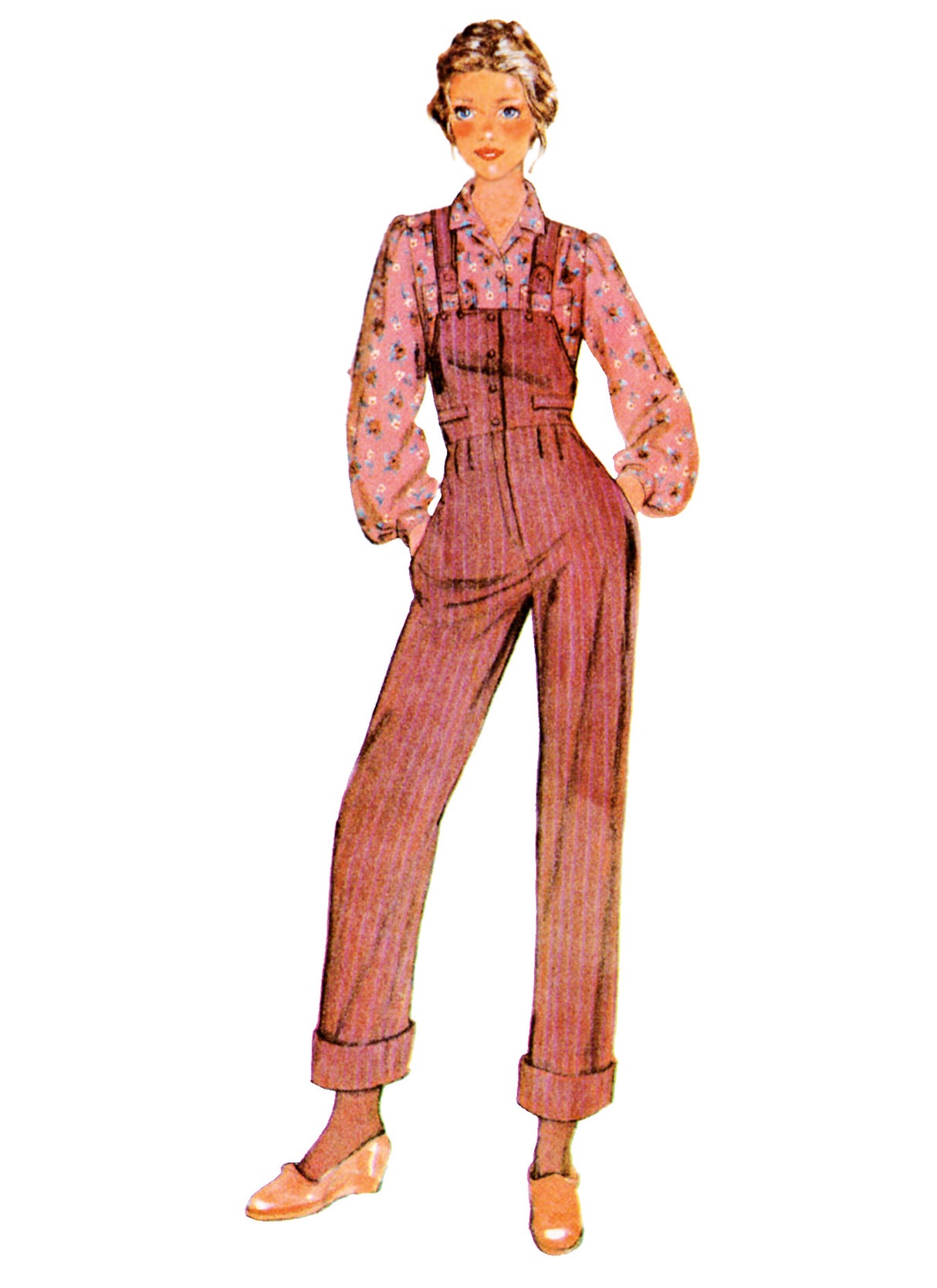 Patron McCall's n°8645 – Salopette et pantalon vintage