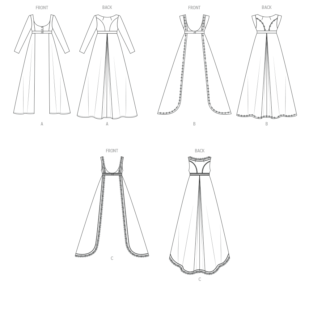 Patron McCall's n°8648 – Manteau et robe Régence