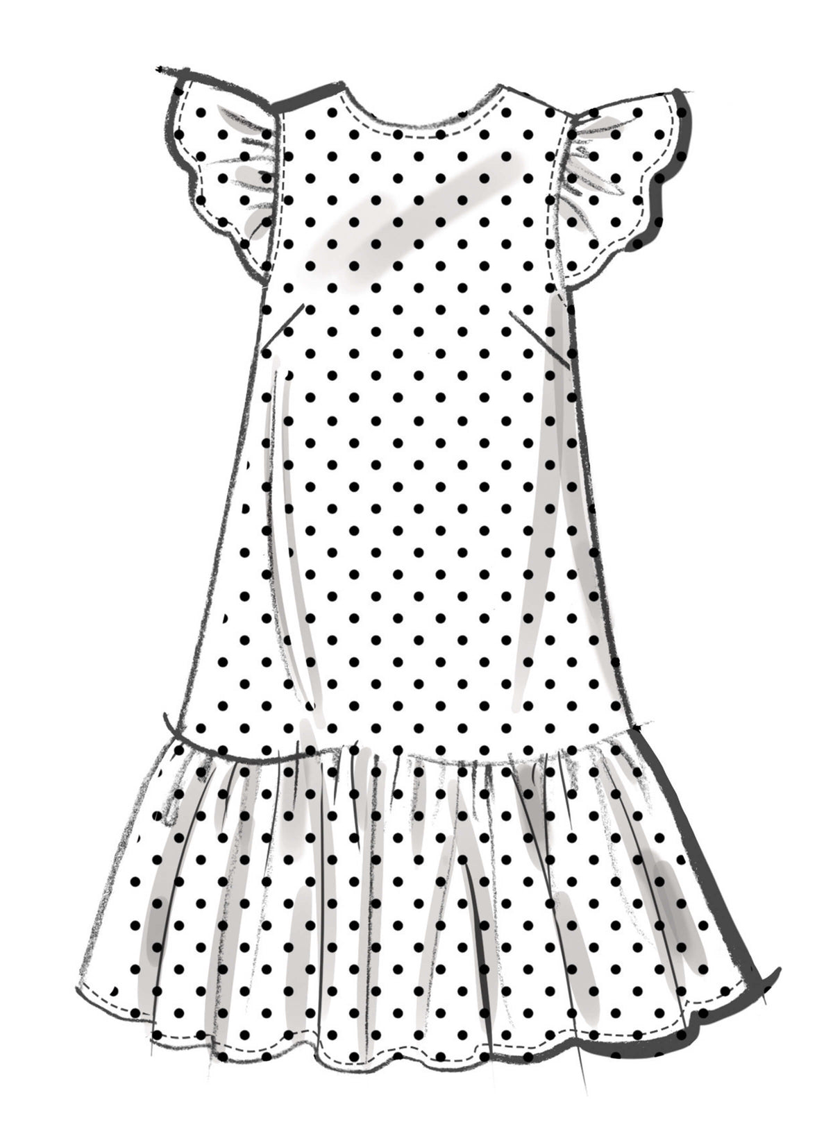 Patron McCall's n°8651 – Mini-robe à taille basse
