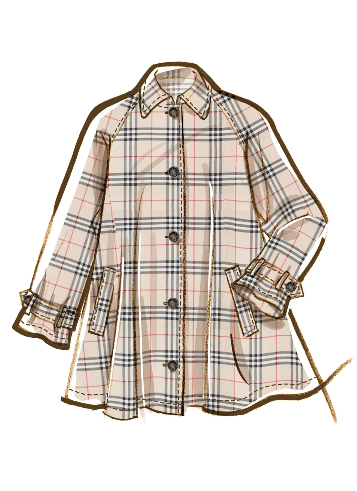 Patron McCall's n°8655 – Trench-coat évasé à capuche