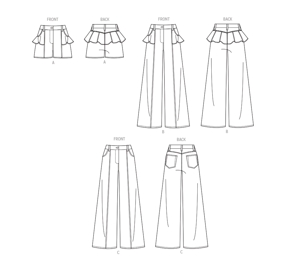 Patron McCall's n°8660 – Short et jean taille mi-haute