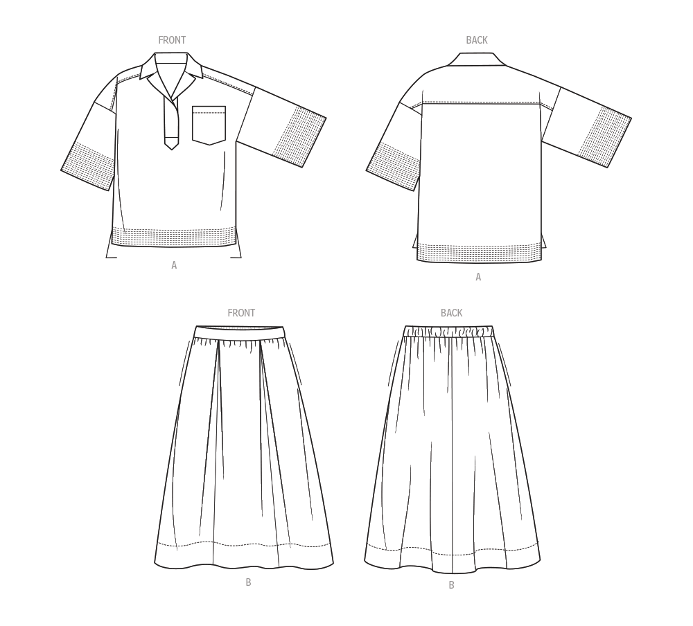 Patron McCall's n°8662 – Haut oversize à col